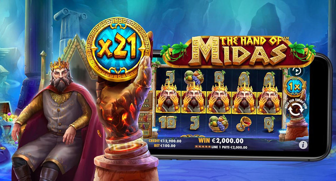 SLOT Pragmatic Play The Hand of Midas – Sentuhan Emas yang Mengubah Spin Biasa Jadi Hujan Jackpot!