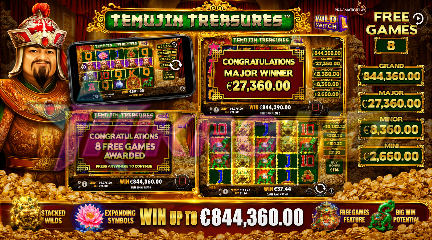 Slot Temujin Treasures: Perburuan Jackpot Sang Khan
