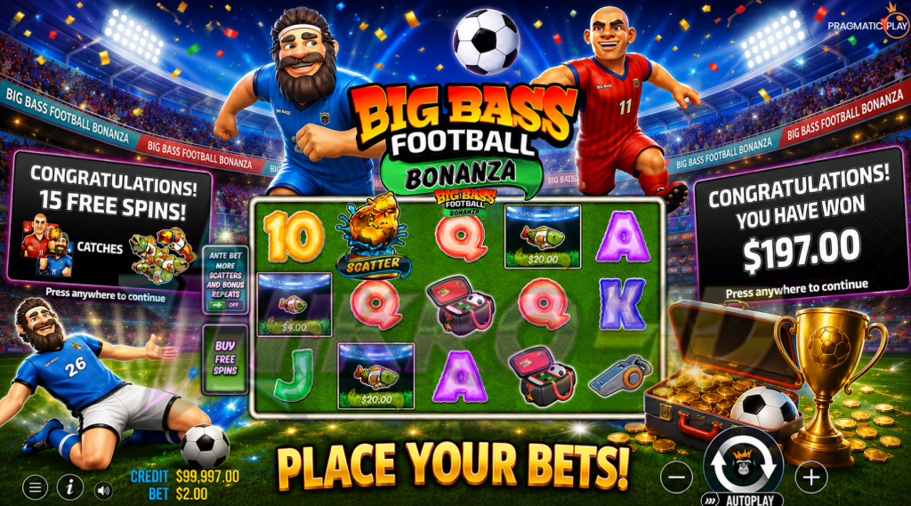Slot Big Bass Football Bonanza: Liga Jackpot Dimulai