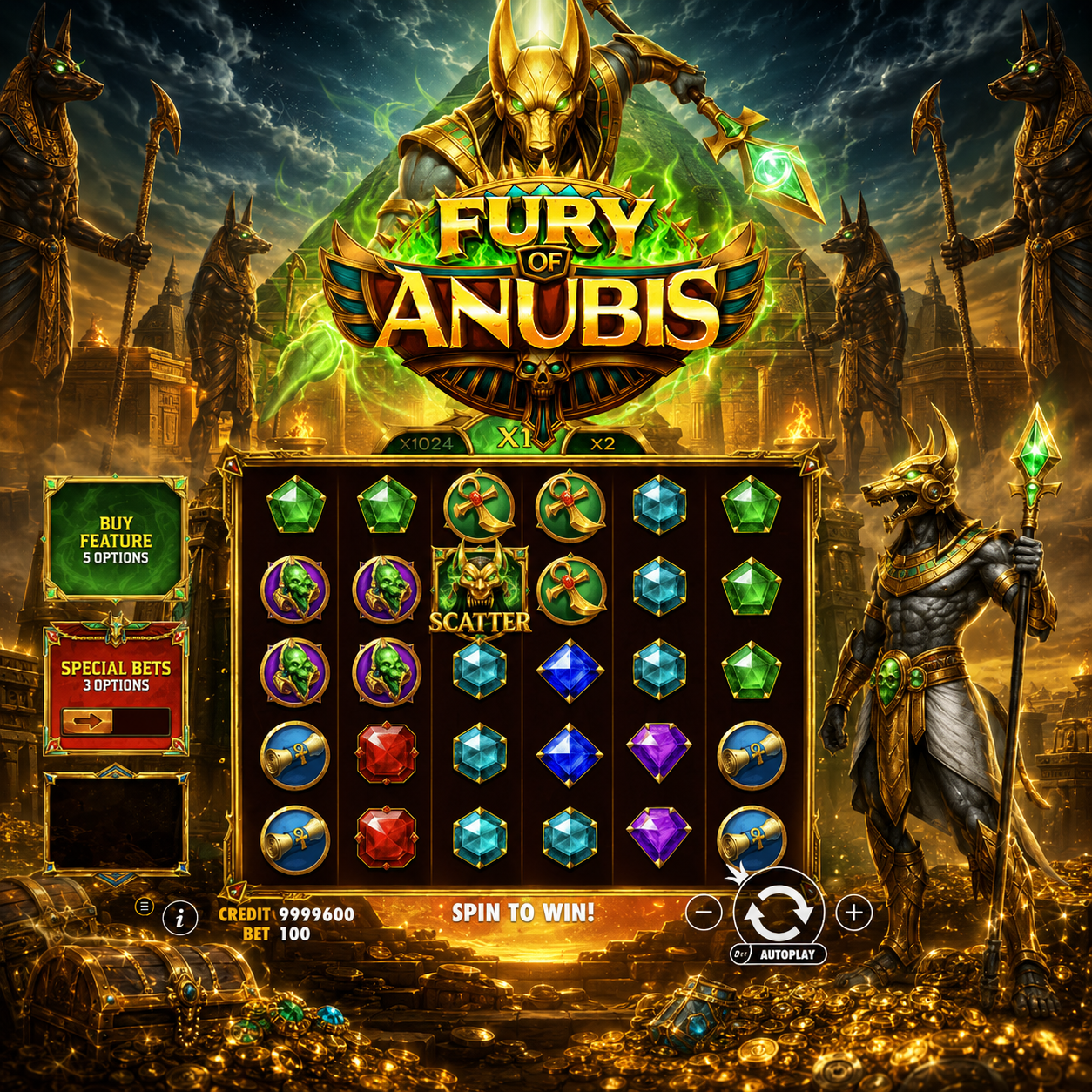 🐺 FURY OF ANUBIS: Ketika Dewa Kematian Menghadirkan Harta Karun Mesir Kuno!