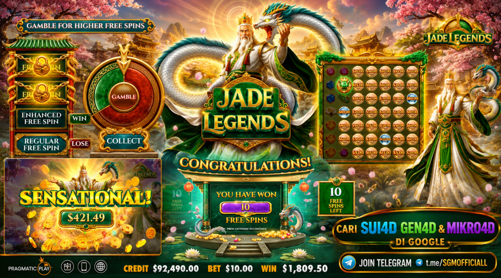 Jade Legends: Slot Bertema Giok dengan Peluang Jackpot Besar