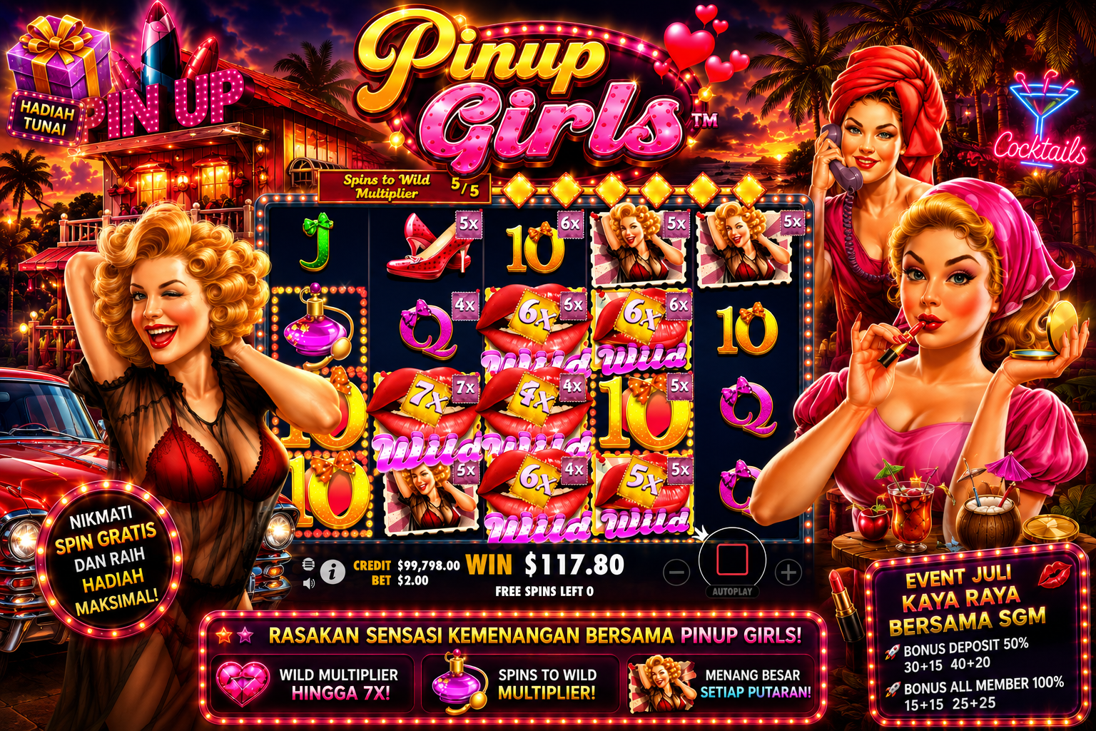 Pinup Girls: Menjelajahi Dunia Retro Penuh Warna dan Sensasi dalam Setiap Putaran