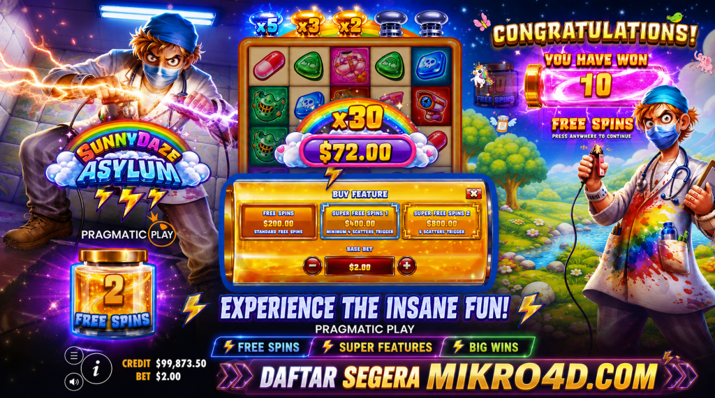 Sunnydaze Asylum: Spin Santai Jackpot Meledak
