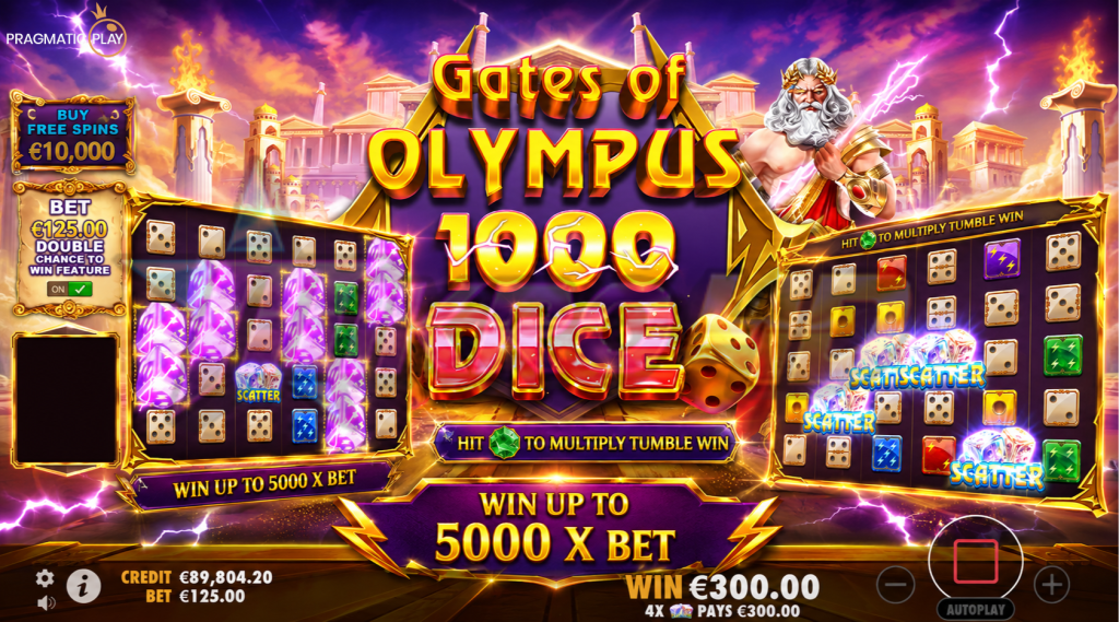 Slot Gates of Olympus 1000 Dice Bikin Geger dengan Sensasi Multiplier Fantastis