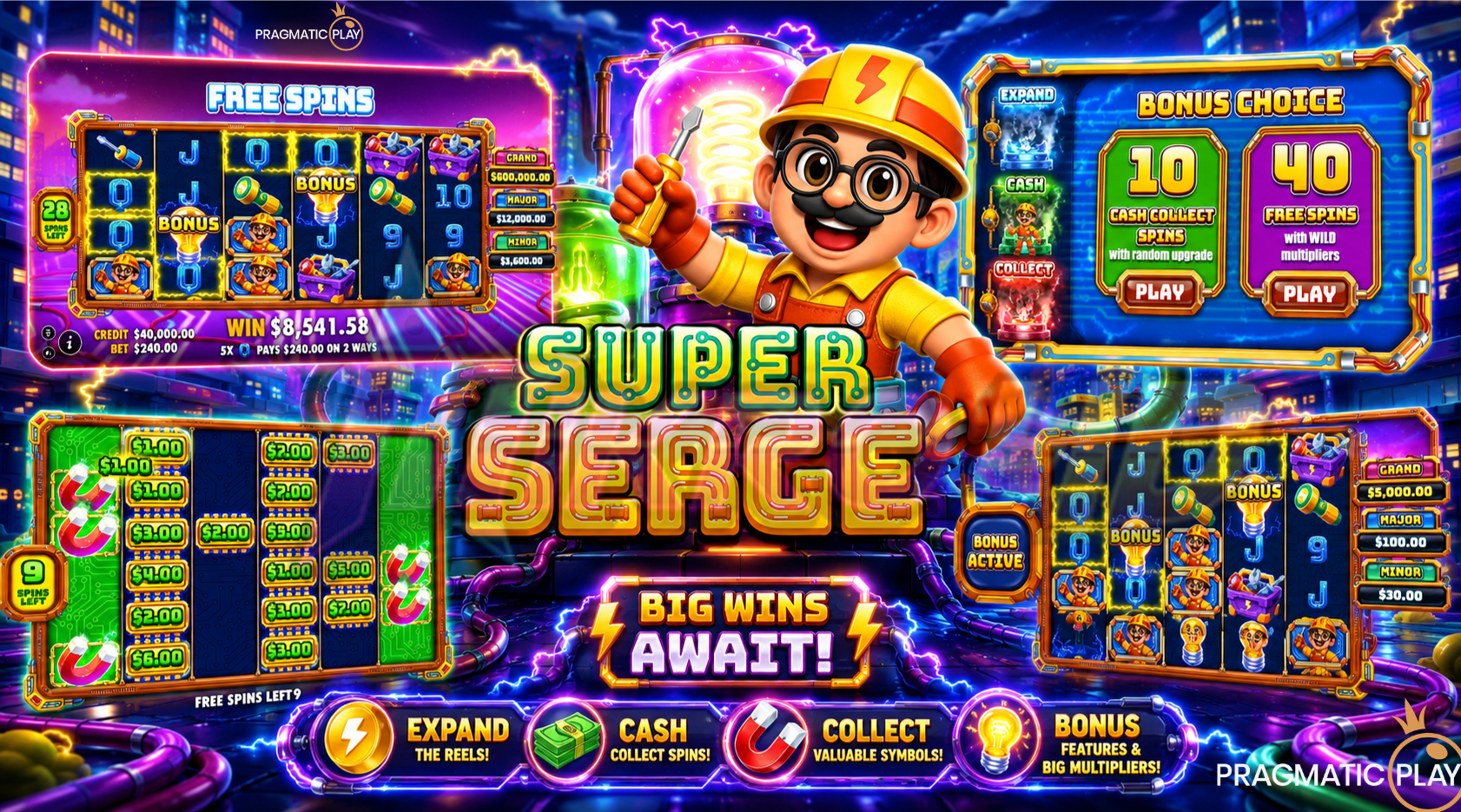 Slot Super Serge: Gebrakan Spin Penuh Jackpot