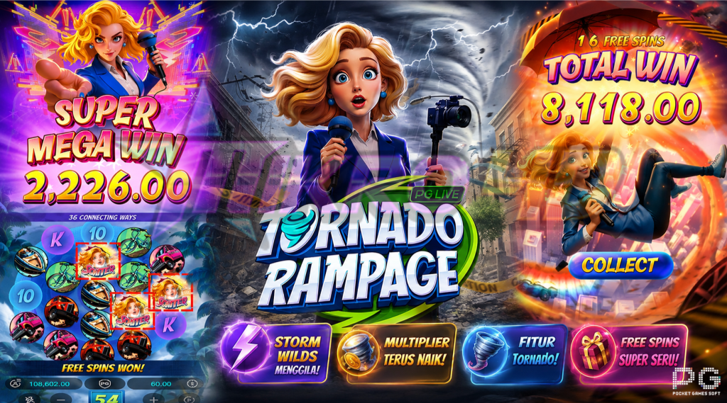 Slot Tornado Rampage: Putaran Ekstrem dengan Target Big Win Spektakuler