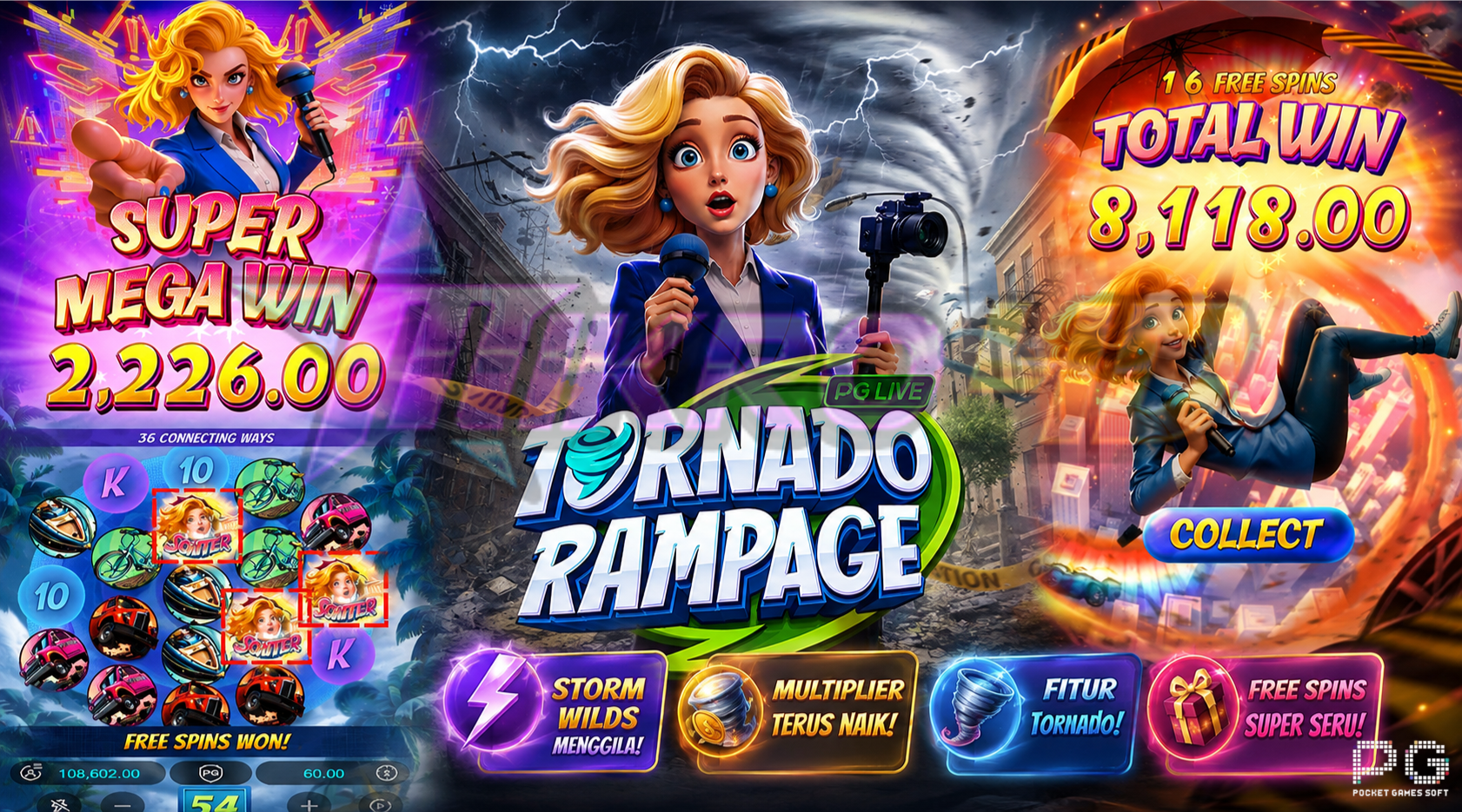 Slot Tornado Rampage: Putaran Ekstrem dengan Target Big Win Spektakuler